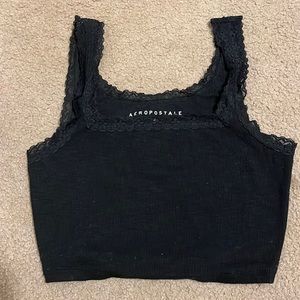 black Crop top